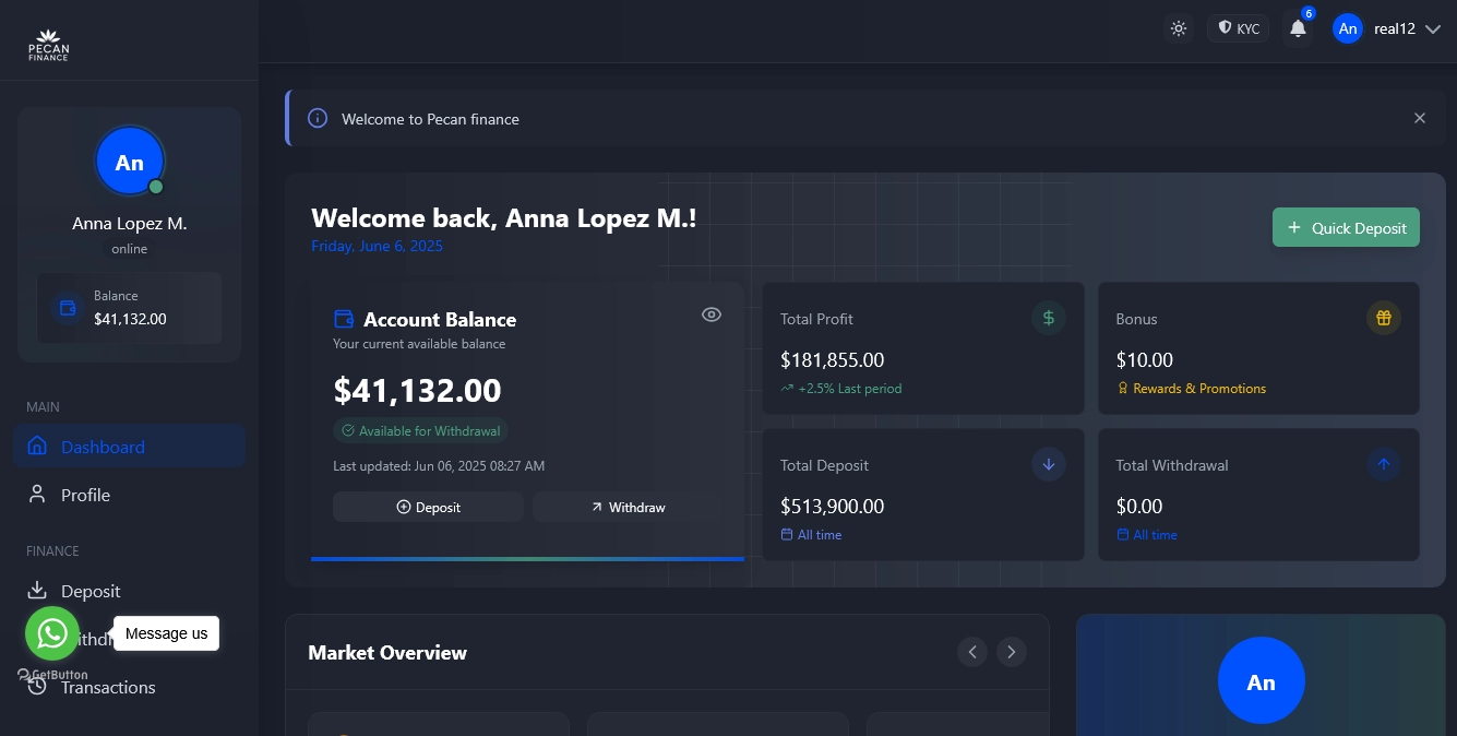 Pecan – Laravel Crypto & Bitcoin Investment Script